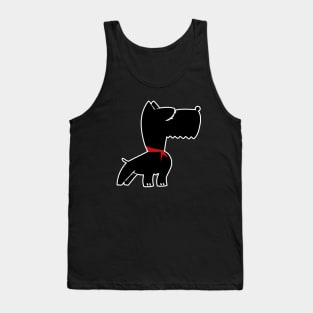 Scottie Dog Outline Tank Top